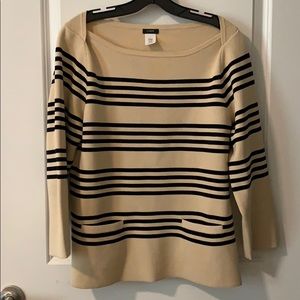 J. Crew Stripe Sweater w Pockets